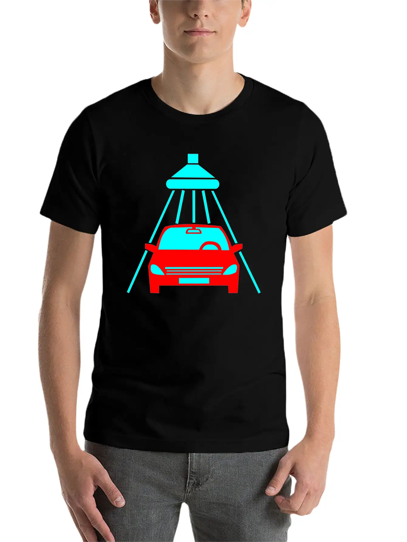 The Car Is Being Cleaned Unisex Casual T-Shirt – Clean Design For Daily Comfort