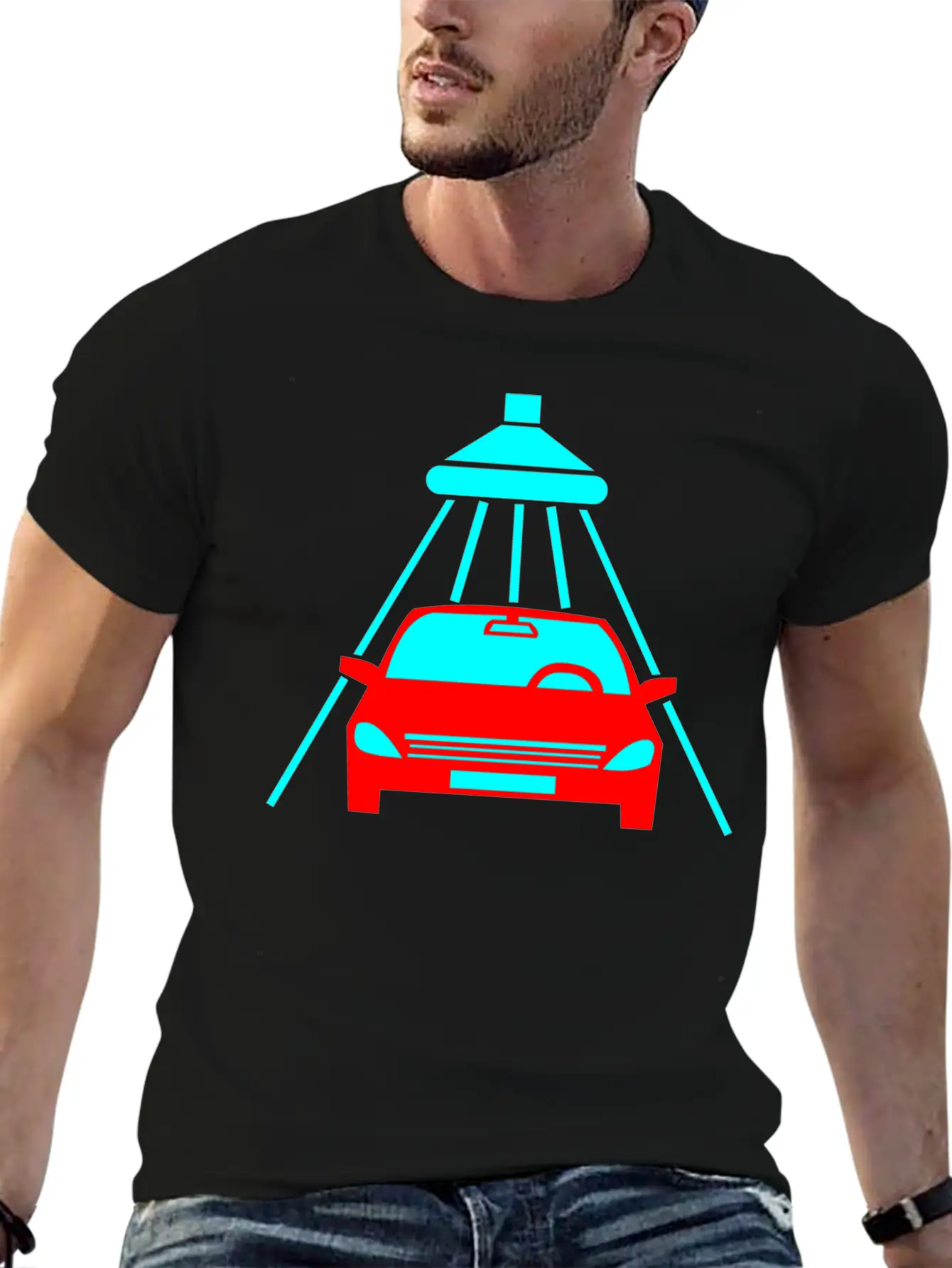 The Car Is Being Cleaned Unisex Casual T-Shirt – Clean Design For Daily Comfort