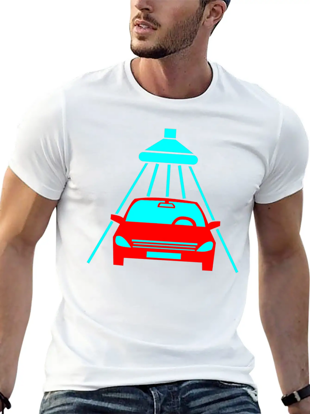 The Car Is Being Cleaned Unisex Casual T-Shirt – Clean Design For Daily Comfort