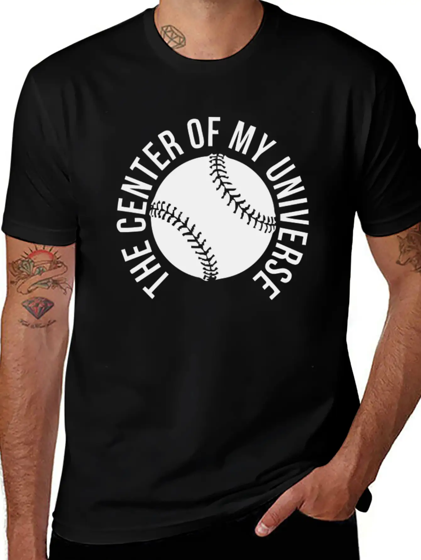 The Center Of My Universe Casual Graphic T-Shirt – Simple And Comfortable Daily Wear