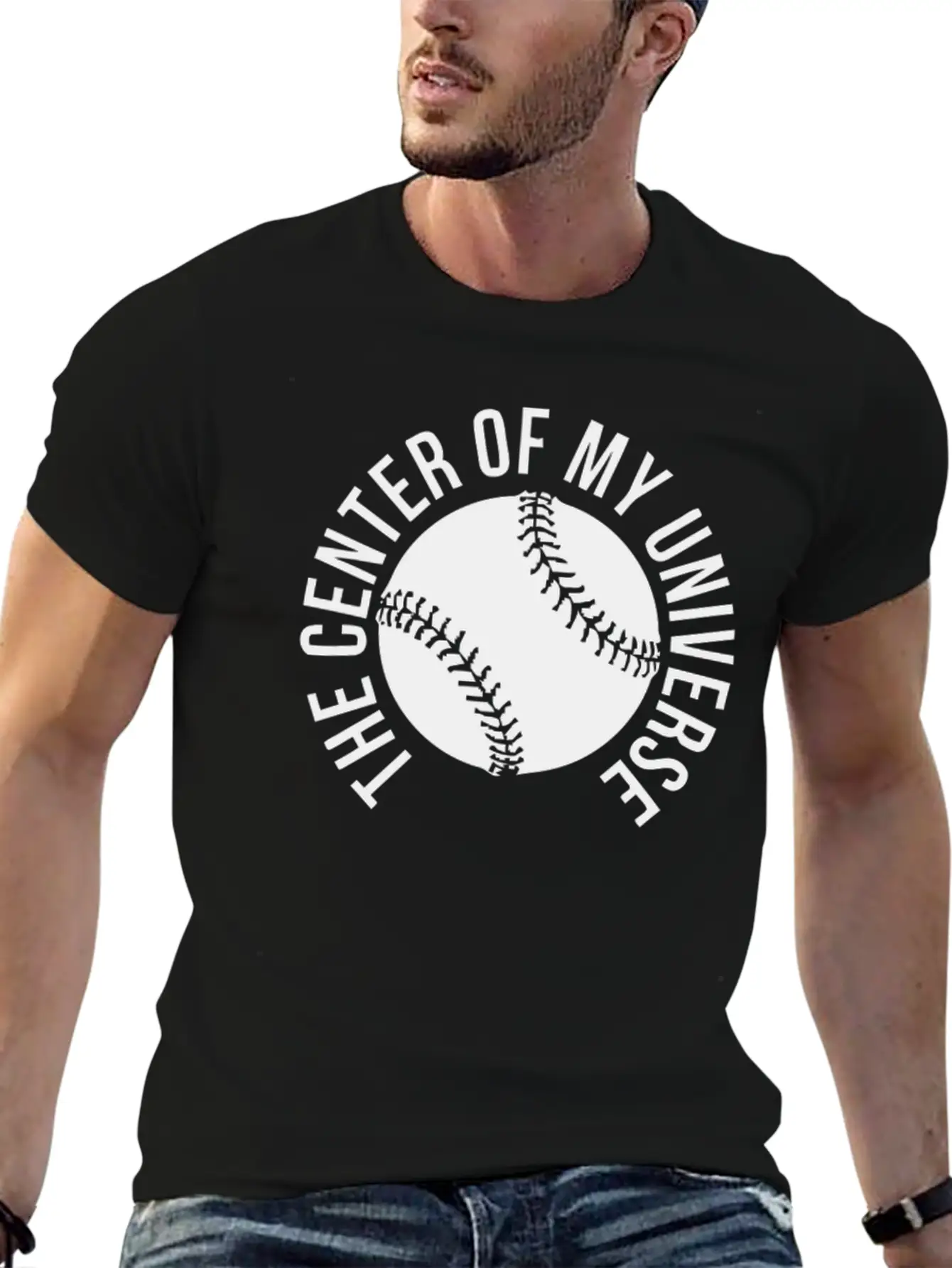 The Center Of My Universe Casual Graphic T-Shirt – Simple And Comfortable Daily Wear