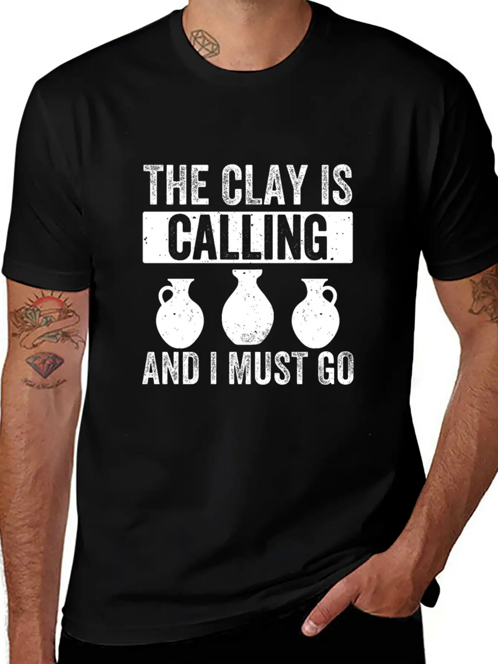 The Clay Is Calling Funny Pottery Ceramic Clay Unisex Casual T-Shirt – Clean Design For Daily Comfort