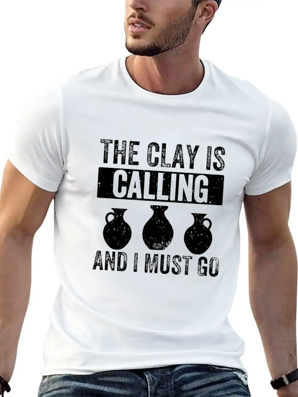 The Clay Is Calling Funny Pottery Ceramic Clay Unisex Casual T-Shirt – Clean Design For Daily Comfort