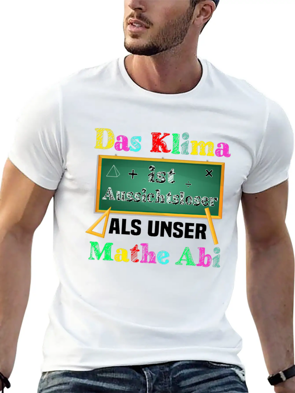 The Climate Is More Hopeless Than Our Math Exam Casual Graphic T-Shirt – Simple And Comfortable Daily Wear