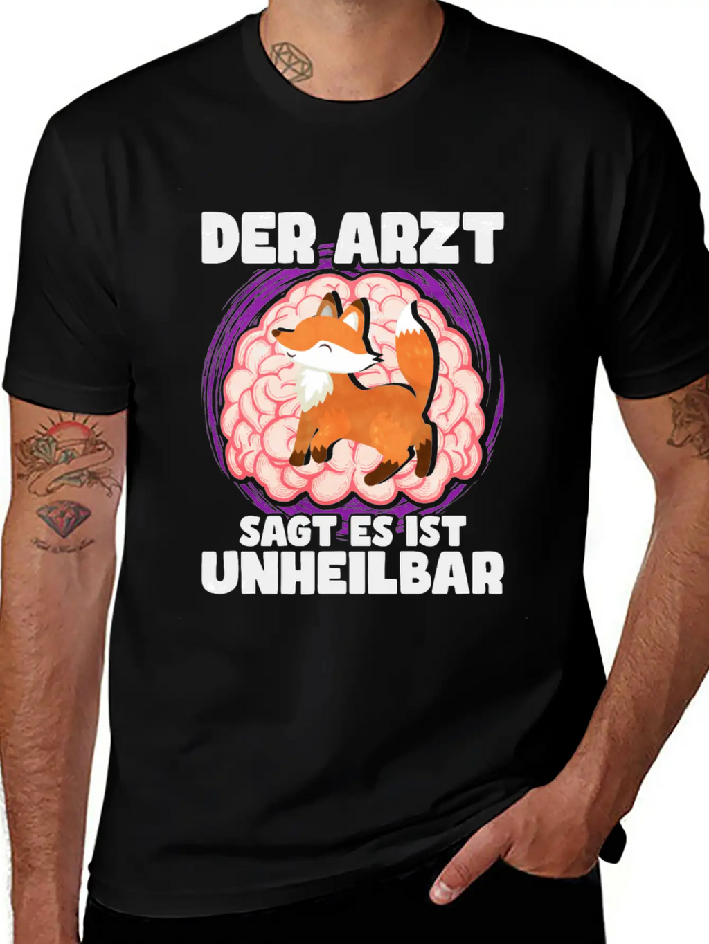 The Doctor Says It Is Incurable Fox Unisex Casual T-Shirt – Clean Design For Daily Comfort