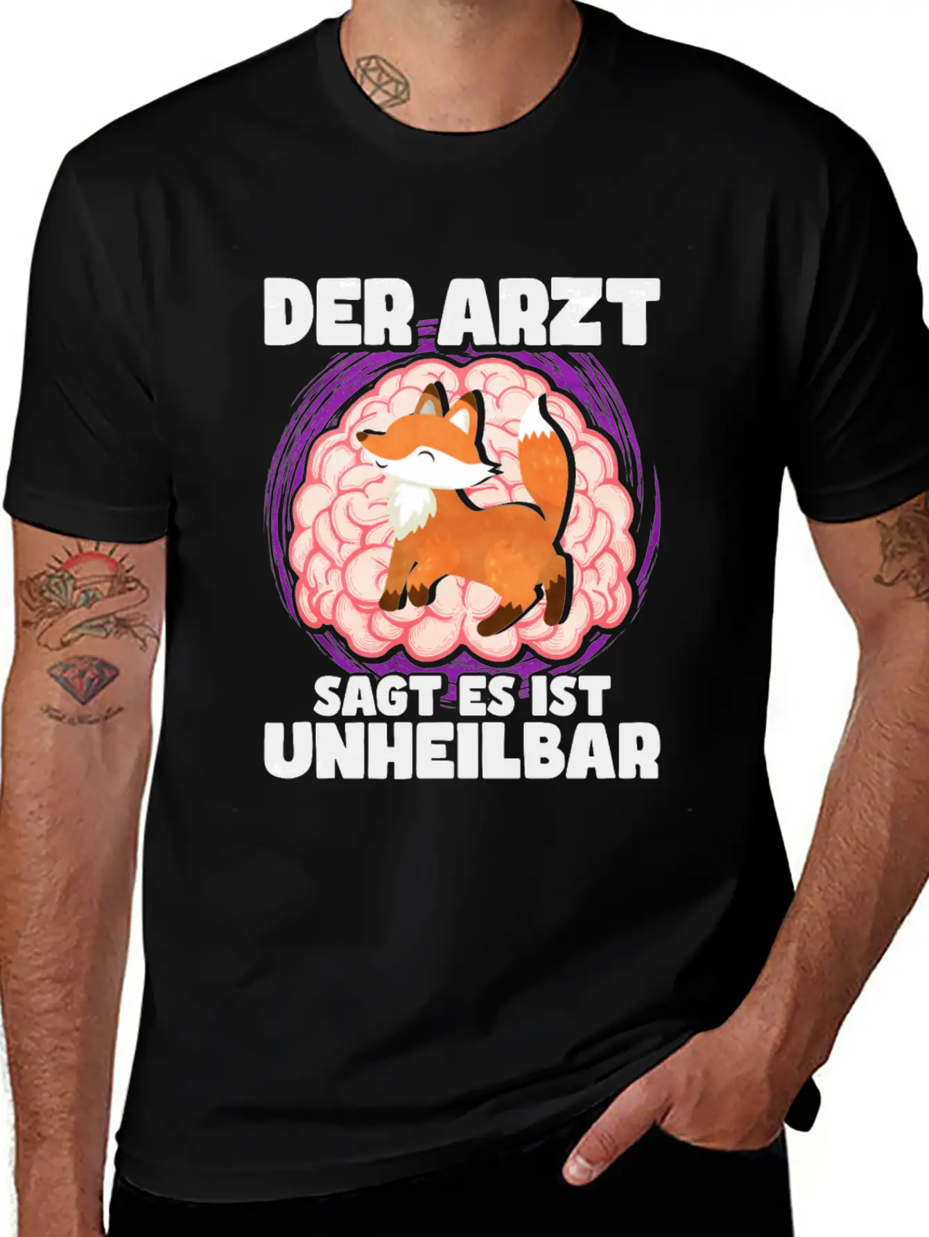 The Doctor Says It Is Incurable Fox Unisex Casual T-Shirt – Clean Design For Daily Comfort