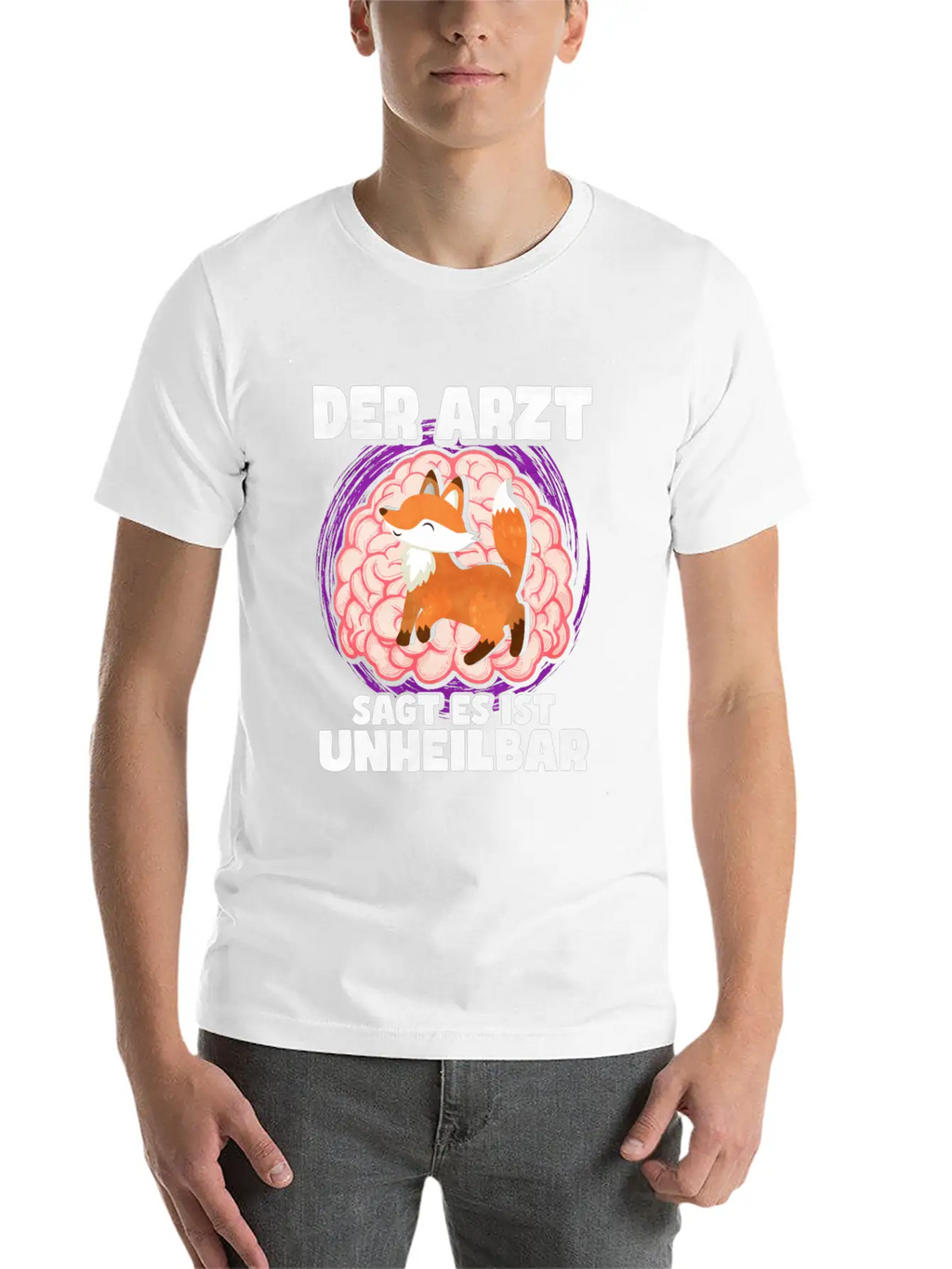 The Doctor Says It Is Incurable Fox Unisex Casual T-Shirt – Clean Design For Daily Comfort