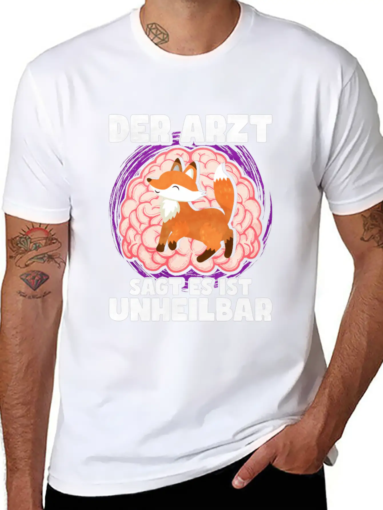 The Doctor Says It Is Incurable Fox Unisex Casual T-Shirt – Clean Design For Daily Comfort