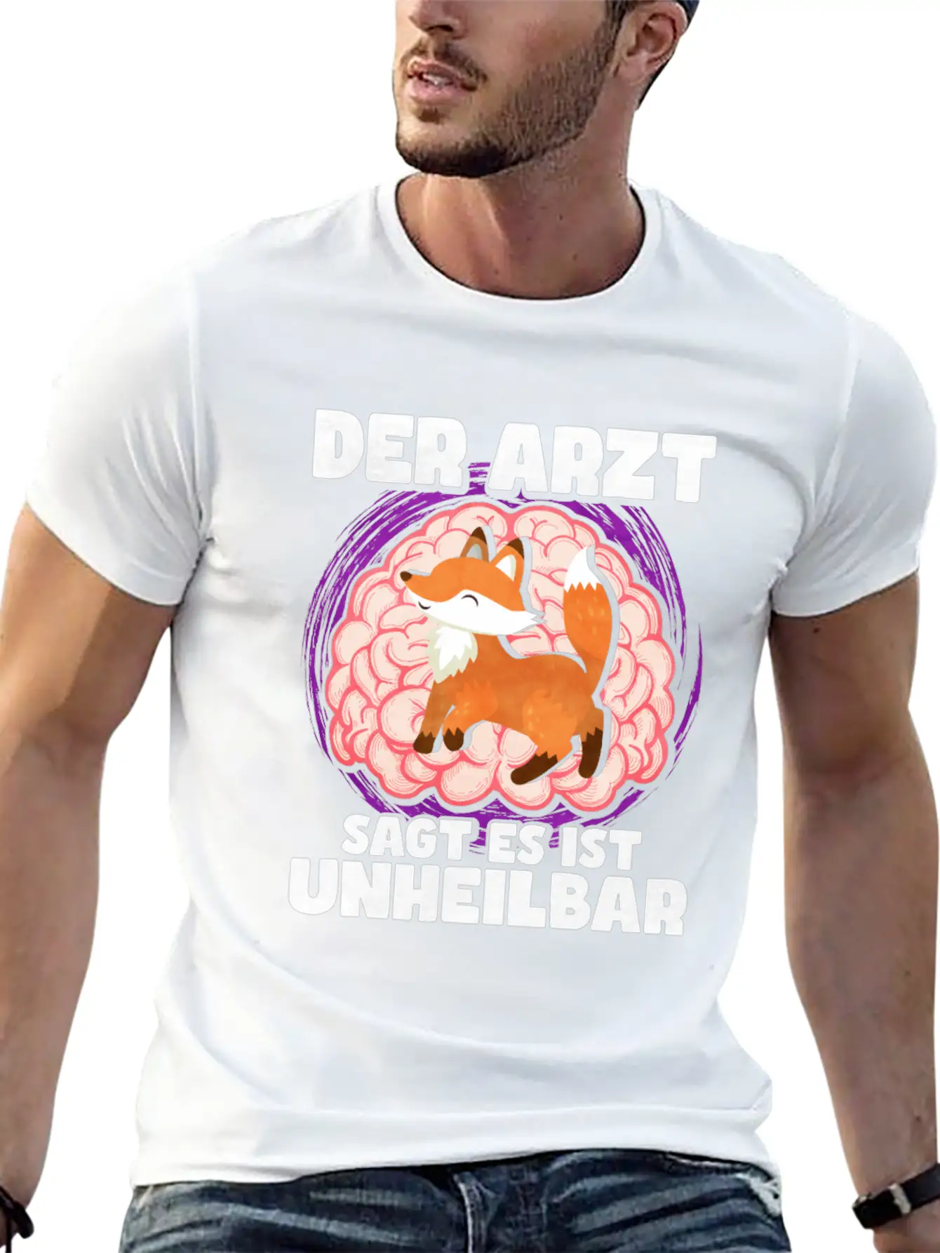 The Doctor Says It Is Incurable Fox Unisex Casual T-Shirt – Clean Design For Daily Comfort