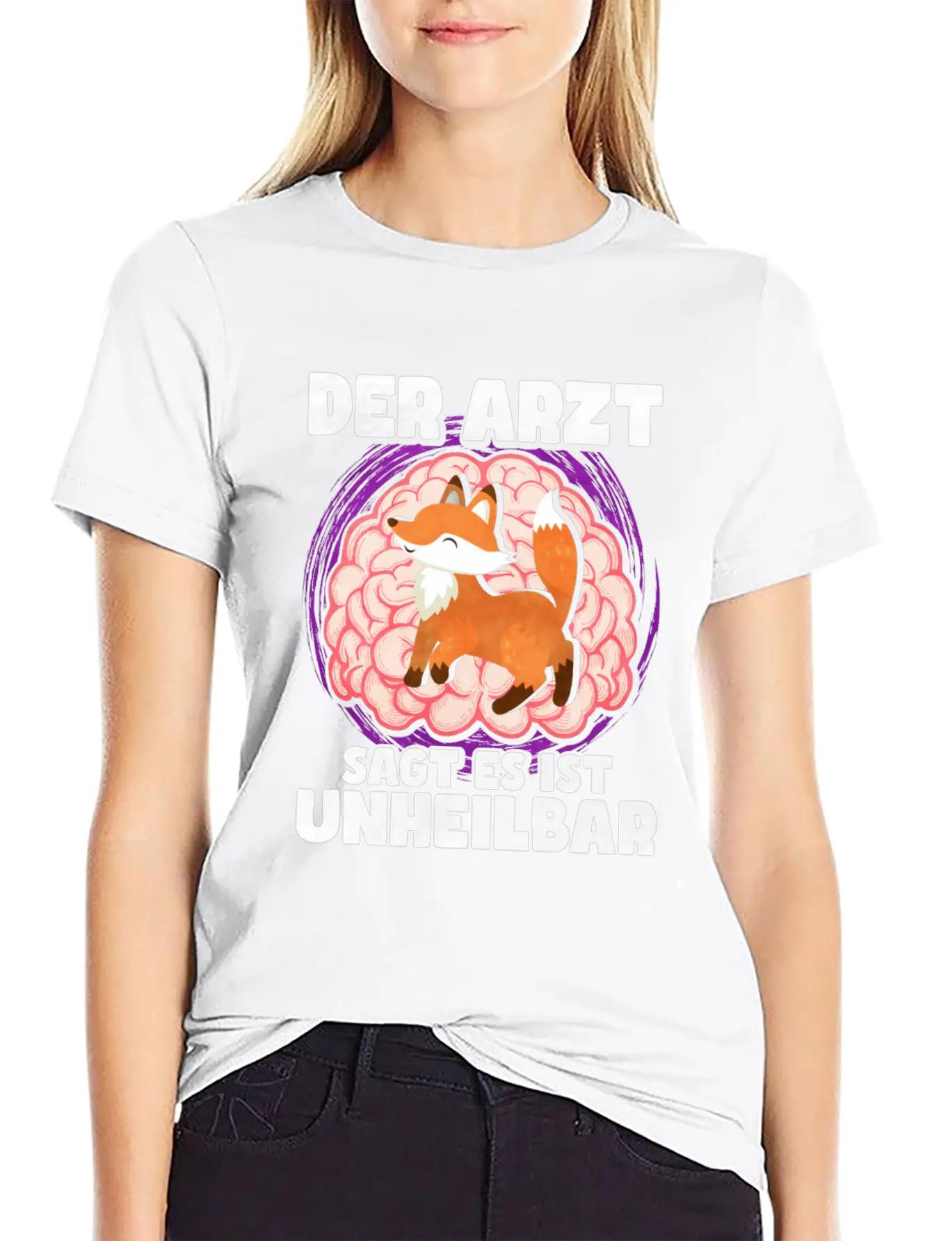 The Doctor Says It Is Incurable Fox Unisex Casual T-Shirt – Clean Design For Daily Comfort