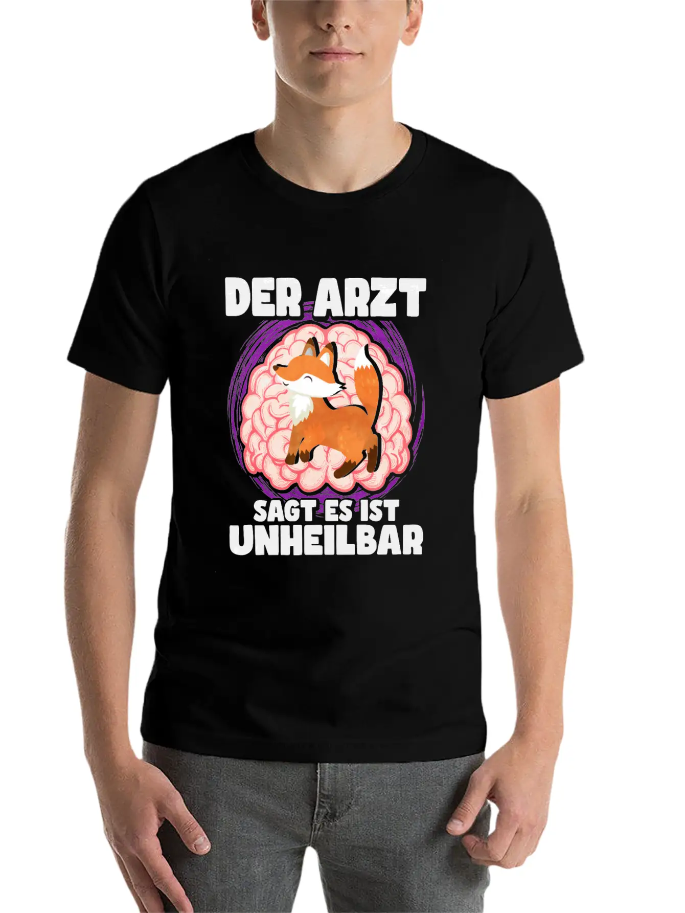 The Doctor Says It Is Incurable Fox Unisex Casual T-Shirt – Clean Design For Daily Comfort