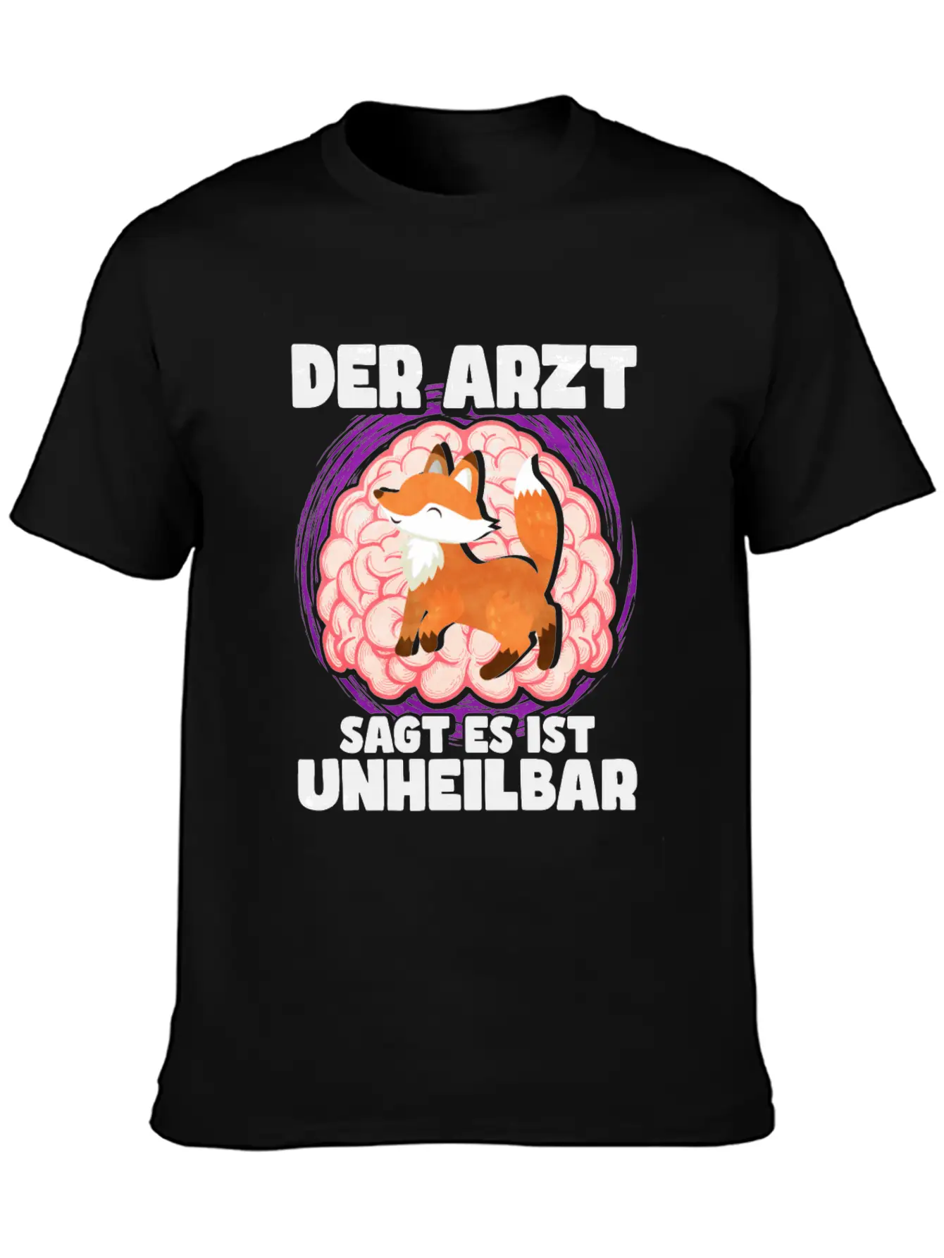 The Doctor Says It Is Incurable Fox Unisex Casual T-Shirt – Clean Design For Daily Comfort