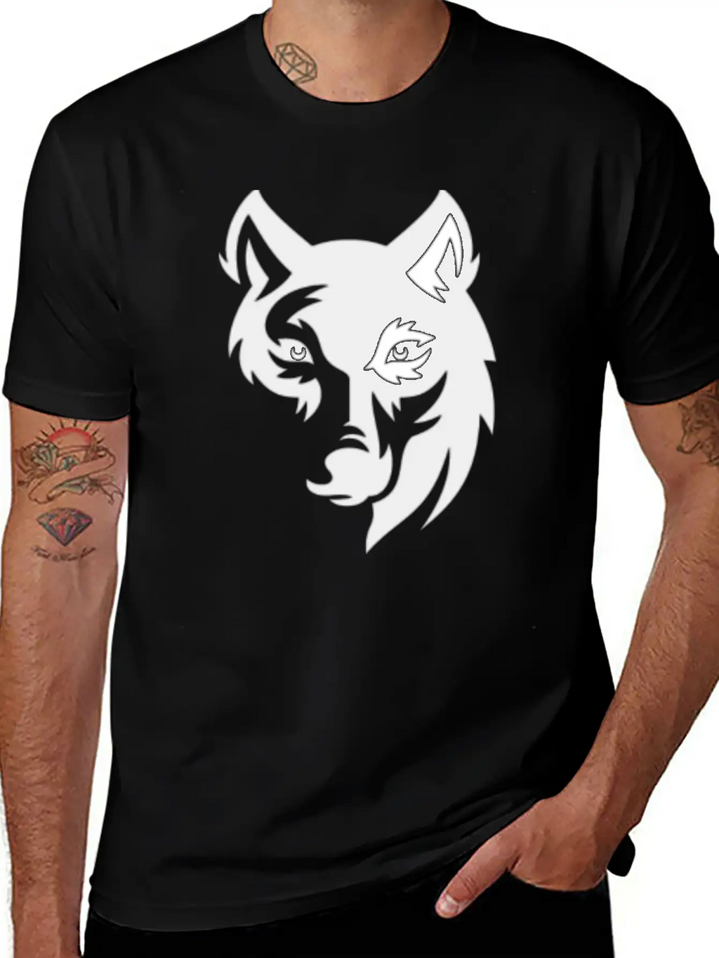 THE DOG Unisex Short Sleeve Soft Cotton T-Shirt – Casual Everyday Wear