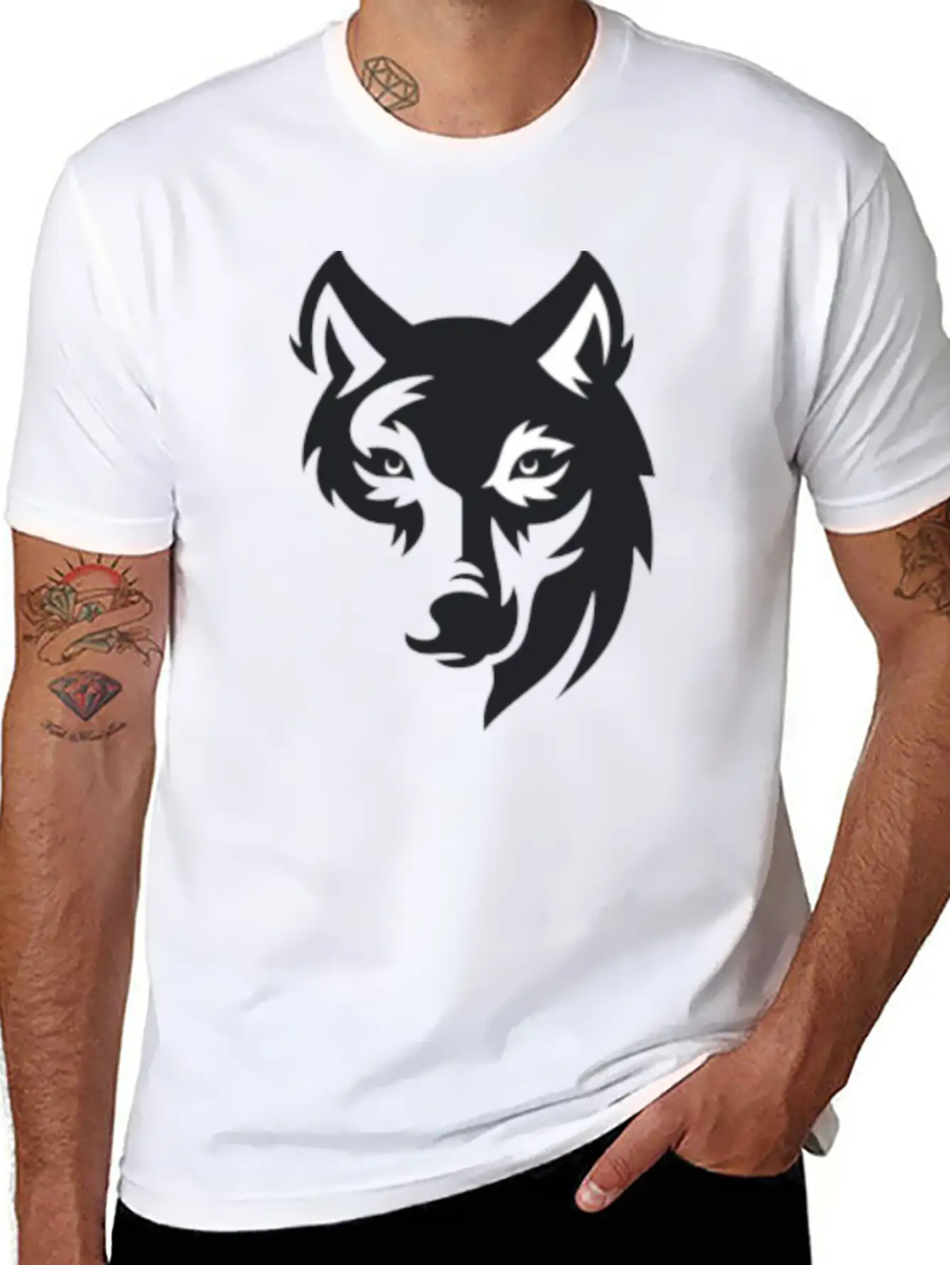 THE DOG Unisex Short Sleeve Soft Cotton T-Shirt – Casual Everyday Wear
