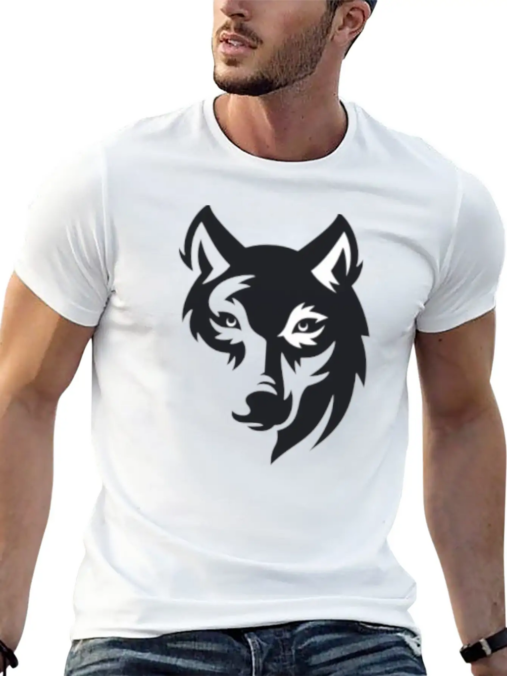 THE DOG Unisex Short Sleeve Soft Cotton T-Shirt – Casual Everyday Wear