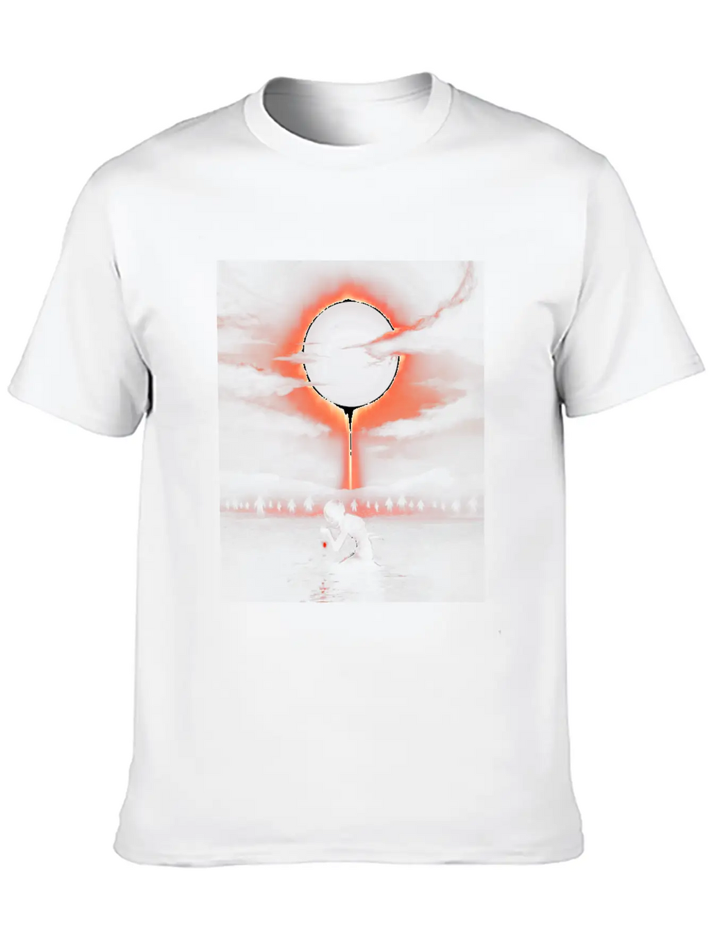 The Eclipse Graphic Unisex Short Sleeve Soft Cotton T-Shirt – Casual Everyday Wear