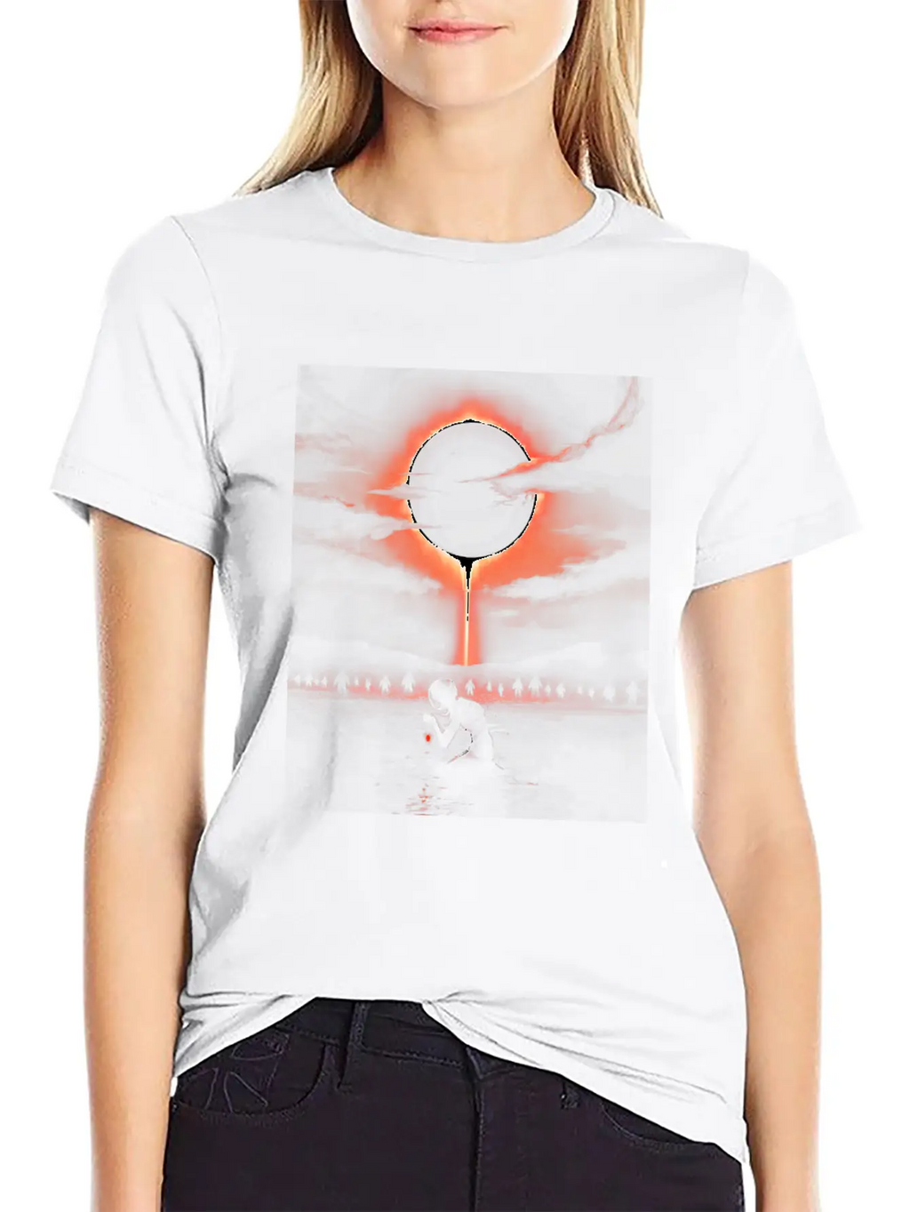 The Eclipse Graphic Unisex Short Sleeve Soft Cotton T-Shirt – Casual Everyday Wear