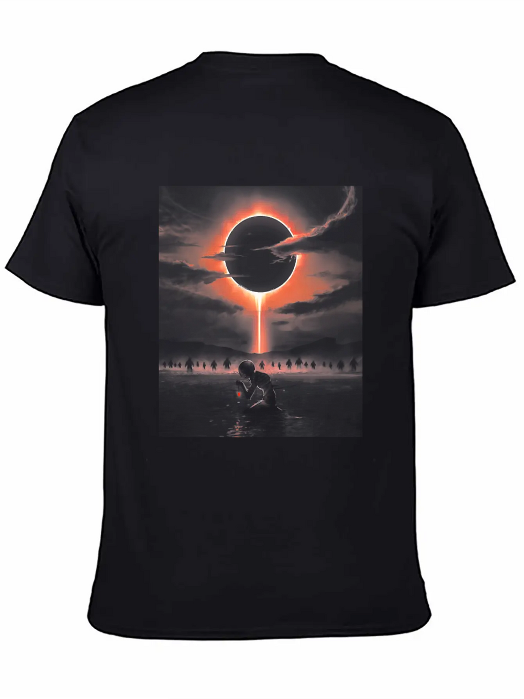 The Eclipse Graphic Unisex Short Sleeve Soft Cotton T-Shirt – Casual Everyday Wear