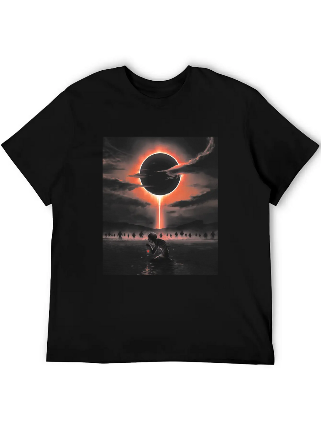The Eclipse Graphic Unisex Short Sleeve Soft Cotton T-Shirt – Casual Everyday Wear