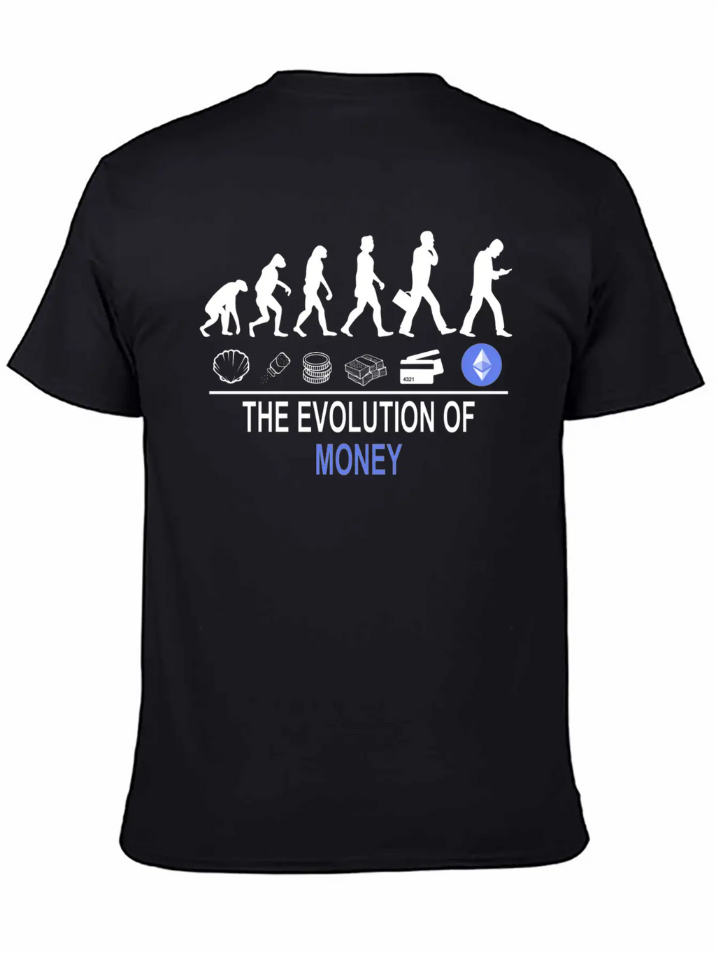 The Evolution Of Money ETH Unisex Casual T-Shirt – Clean Design For Daily Comfort