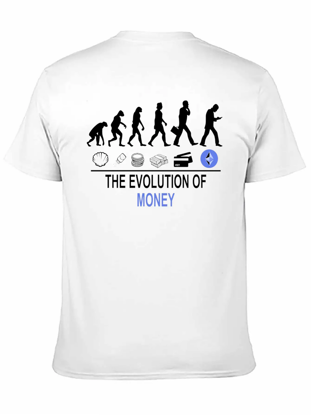 The Evolution Of Money ETH Unisex Casual T-Shirt – Clean Design For Daily Comfort