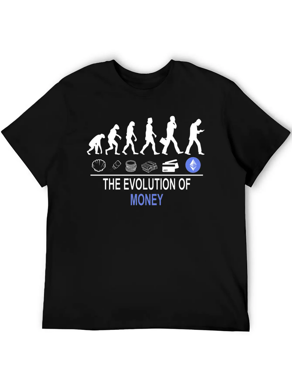 The Evolution Of Money ETH Unisex Casual T-Shirt – Clean Design For Daily Comfort