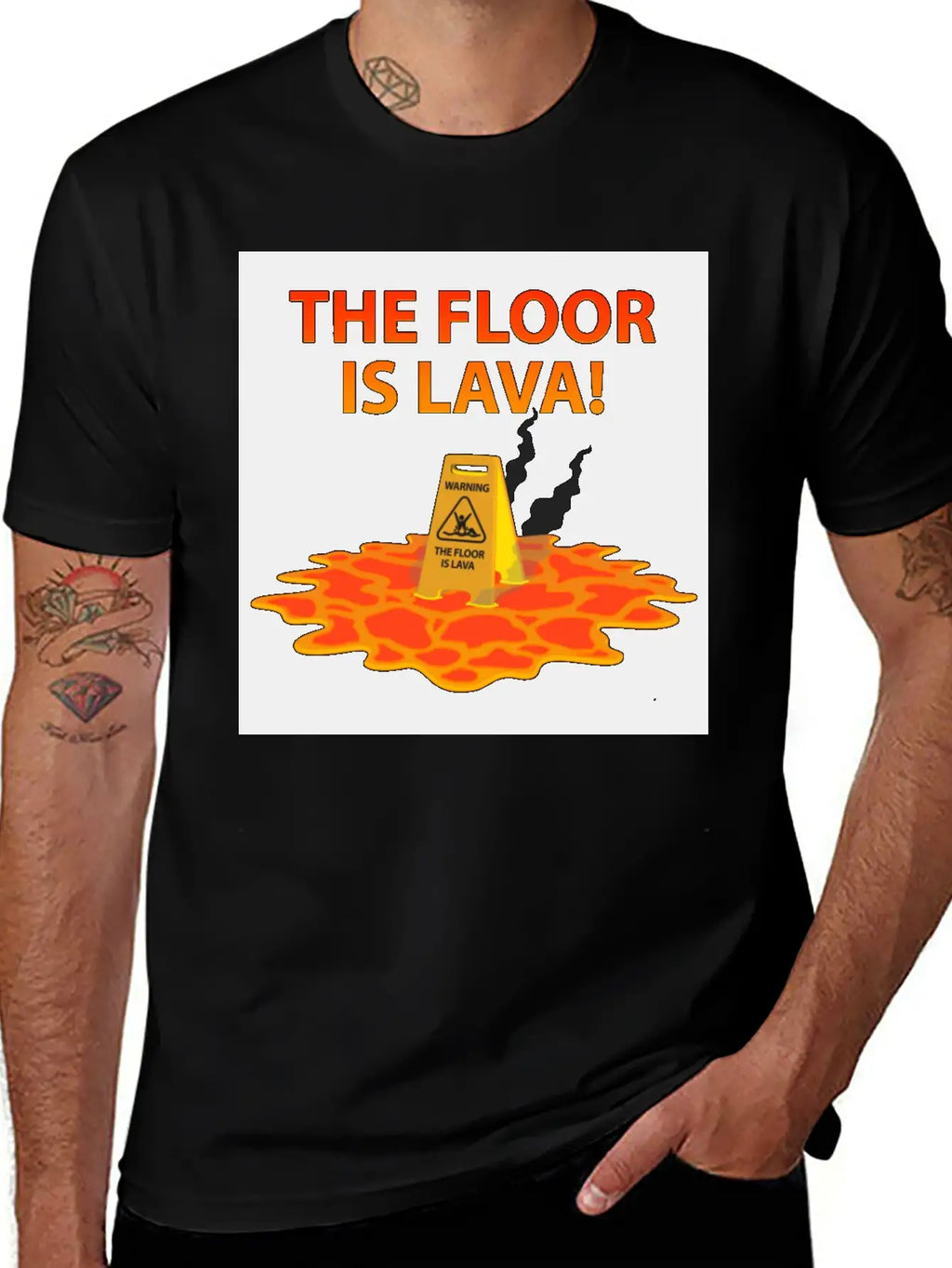 The Floor Is Lava Casual Graphic T-Shirt – Simple And Comfortable Daily Wear