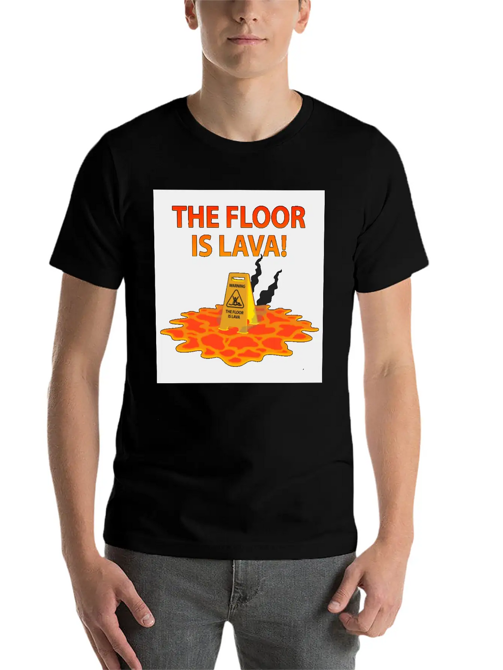The Floor Is Lava Casual Graphic T-Shirt – Simple And Comfortable Daily Wear