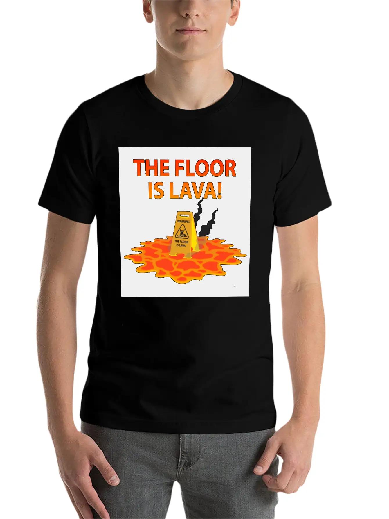 The Floor Is Lava Casual Graphic T-Shirt – Simple And Comfortable Daily Wear