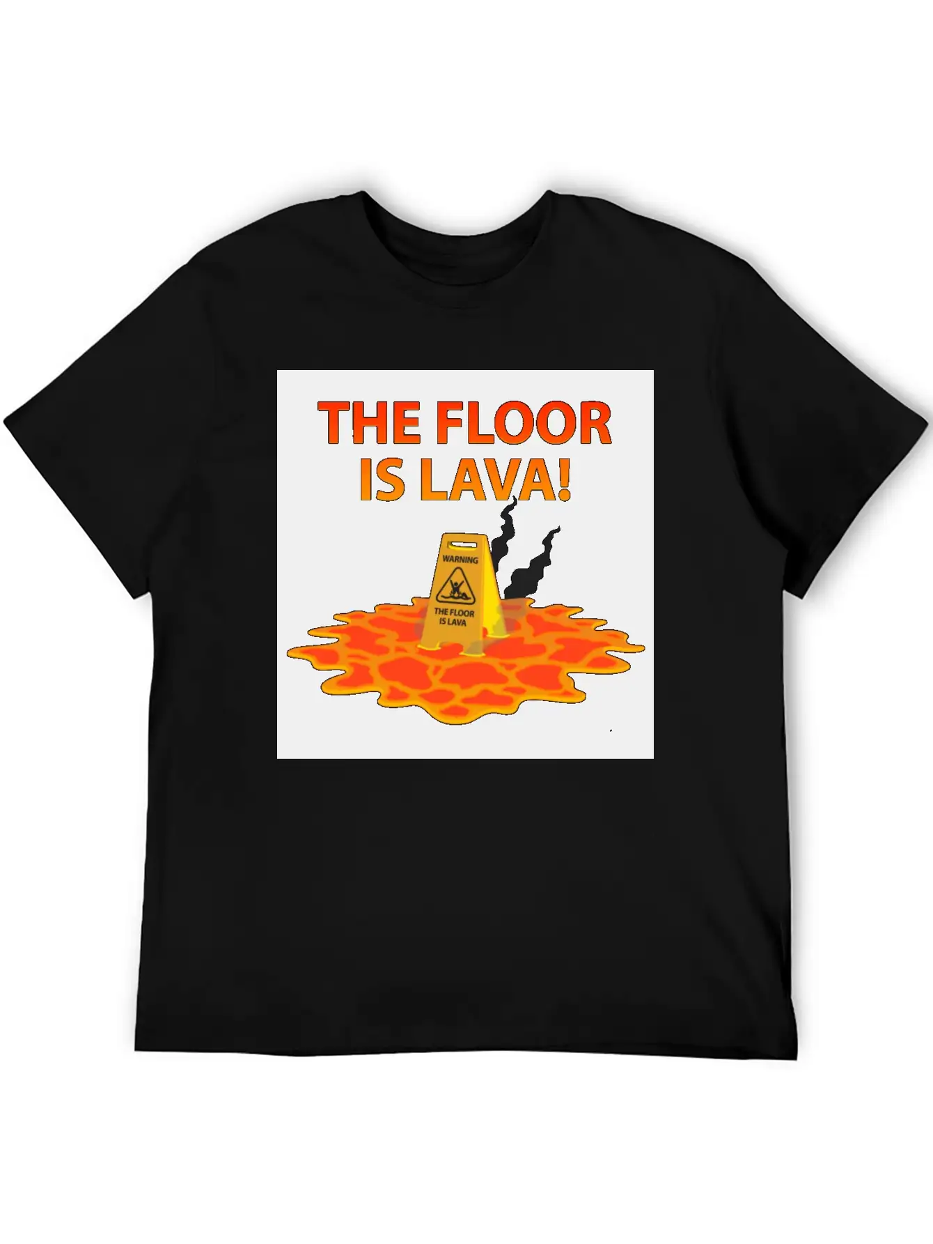 The Floor Is Lava Casual Graphic T-Shirt – Simple And Comfortable Daily Wear