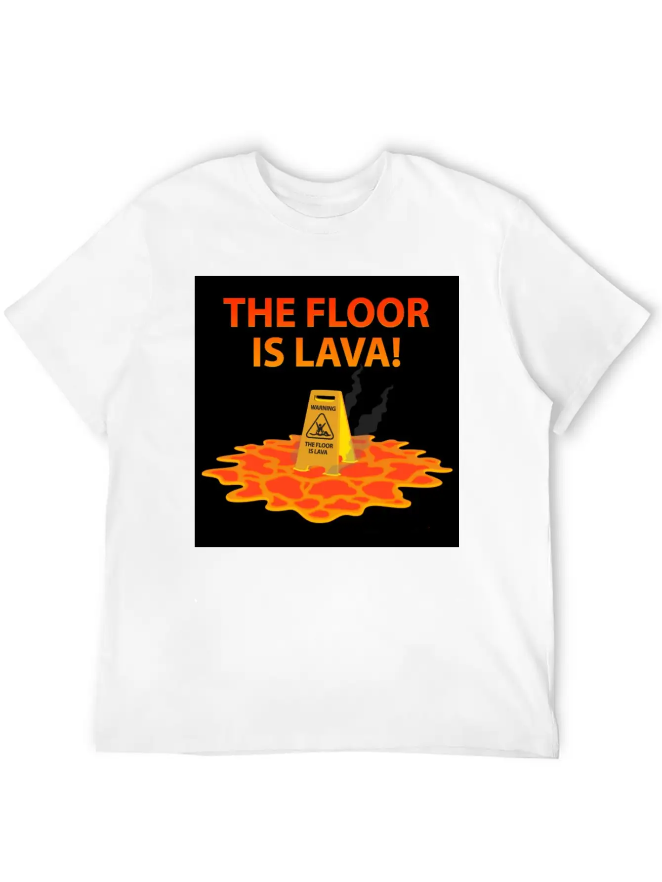 The Floor Is Lava Casual Graphic T-Shirt – Simple And Comfortable Daily Wear