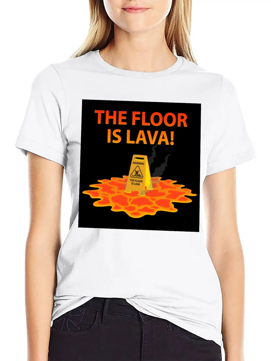 The Floor Is Lava Casual Graphic T-Shirt – Simple And Comfortable Daily Wear