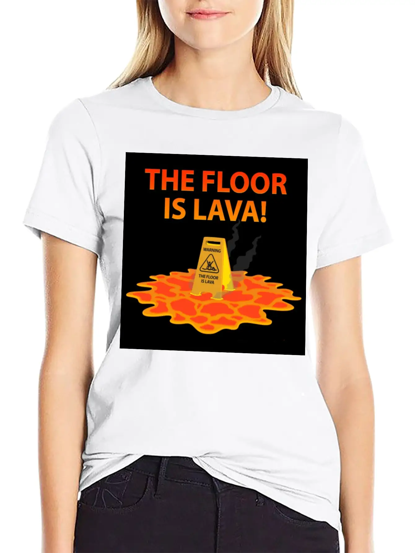 The Floor Is Lava Casual Graphic T-Shirt – Simple And Comfortable Daily Wear