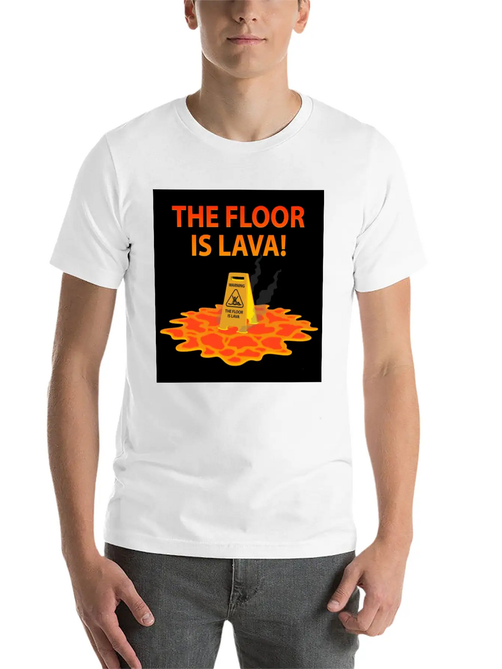 The Floor Is Lava Casual Graphic T-Shirt – Simple And Comfortable Daily Wear