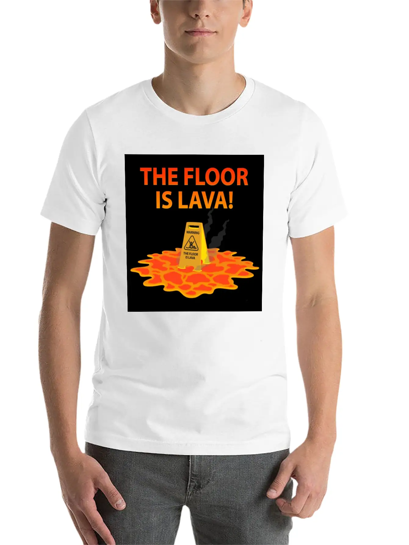 The Floor Is Lava Casual Graphic T-Shirt – Simple And Comfortable Daily Wear