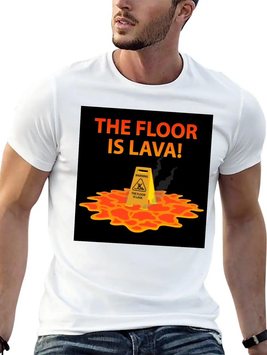 The Floor Is Lava Casual Graphic T-Shirt – Simple And Comfortable Daily Wear