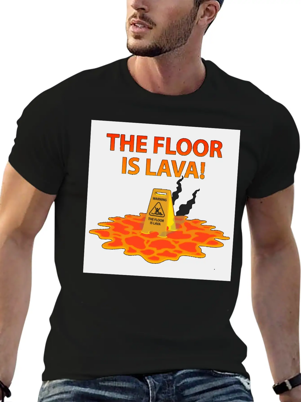 The Floor Is Lava Casual Graphic T-Shirt – Simple And Comfortable Daily Wear