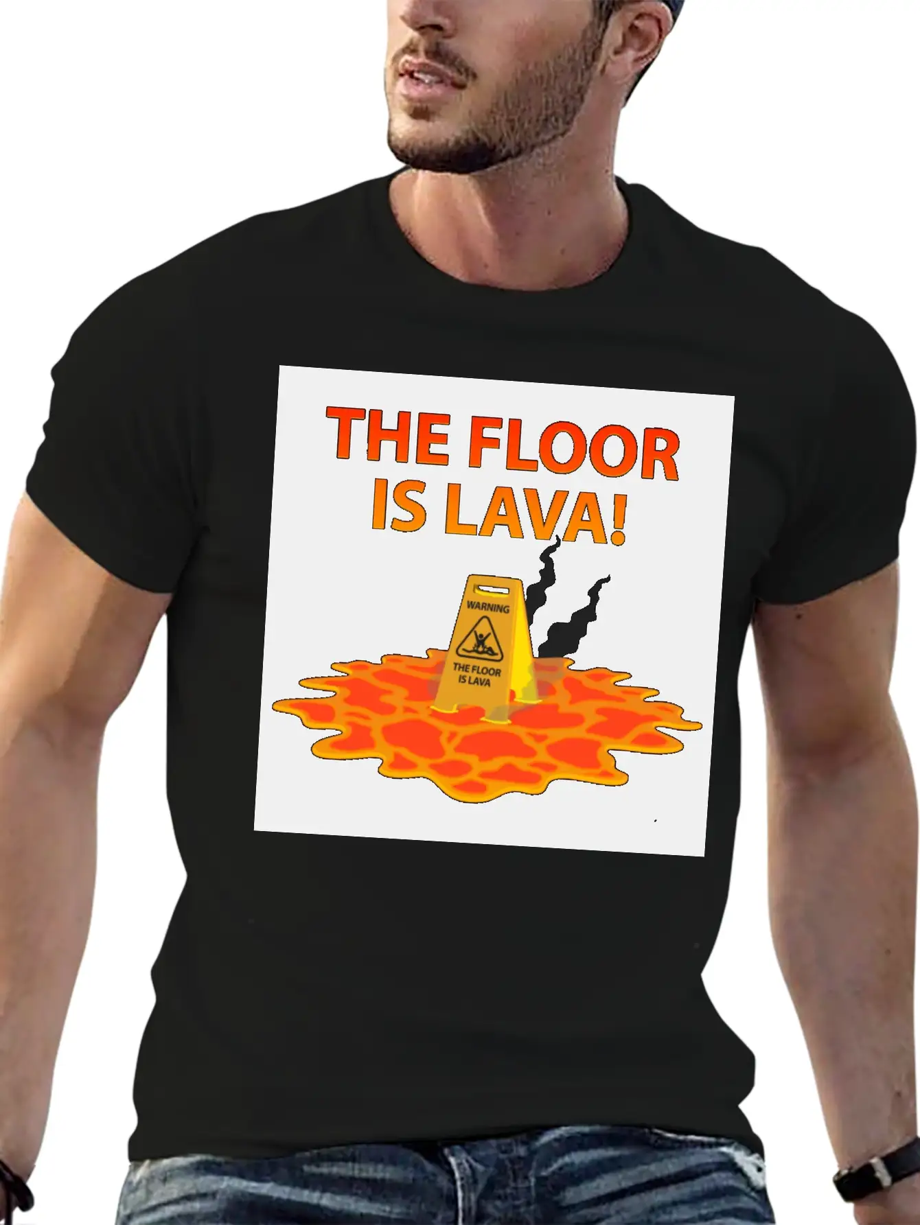 The Floor Is Lava Casual Graphic T-Shirt – Simple And Comfortable Daily Wear