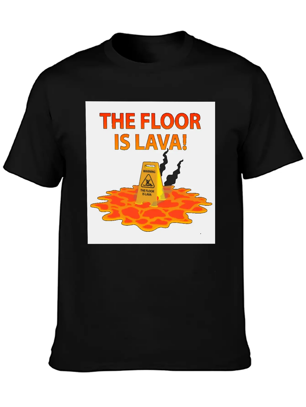 The Floor Is Lava Casual Graphic T-Shirt – Simple And Comfortable Daily Wear