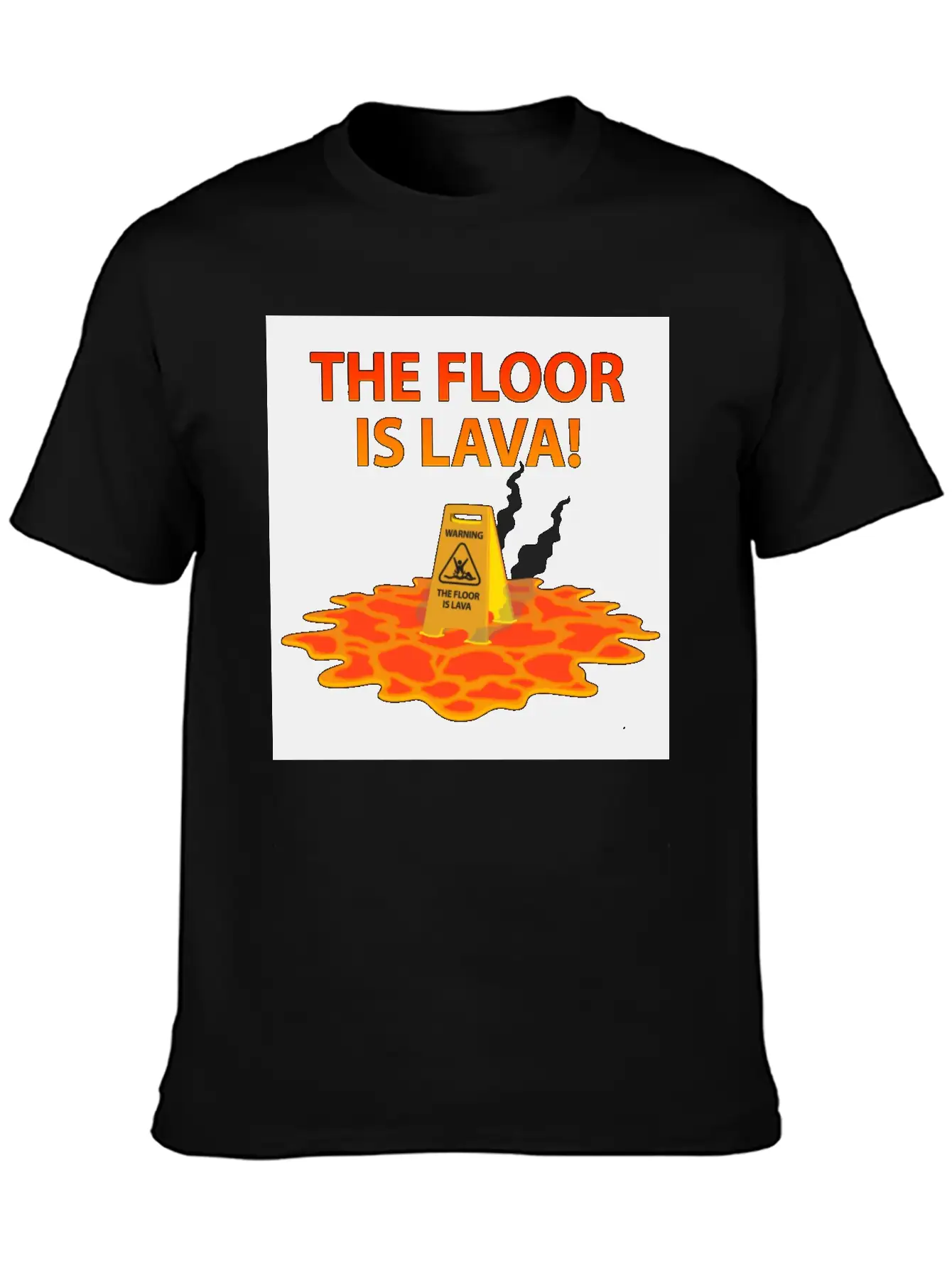 The Floor Is Lava Casual Graphic T-Shirt – Simple And Comfortable Daily Wear