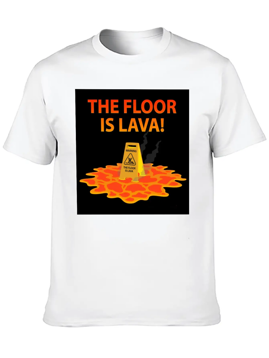 The Floor Is Lava Casual Graphic T-Shirt – Simple And Comfortable Daily Wear