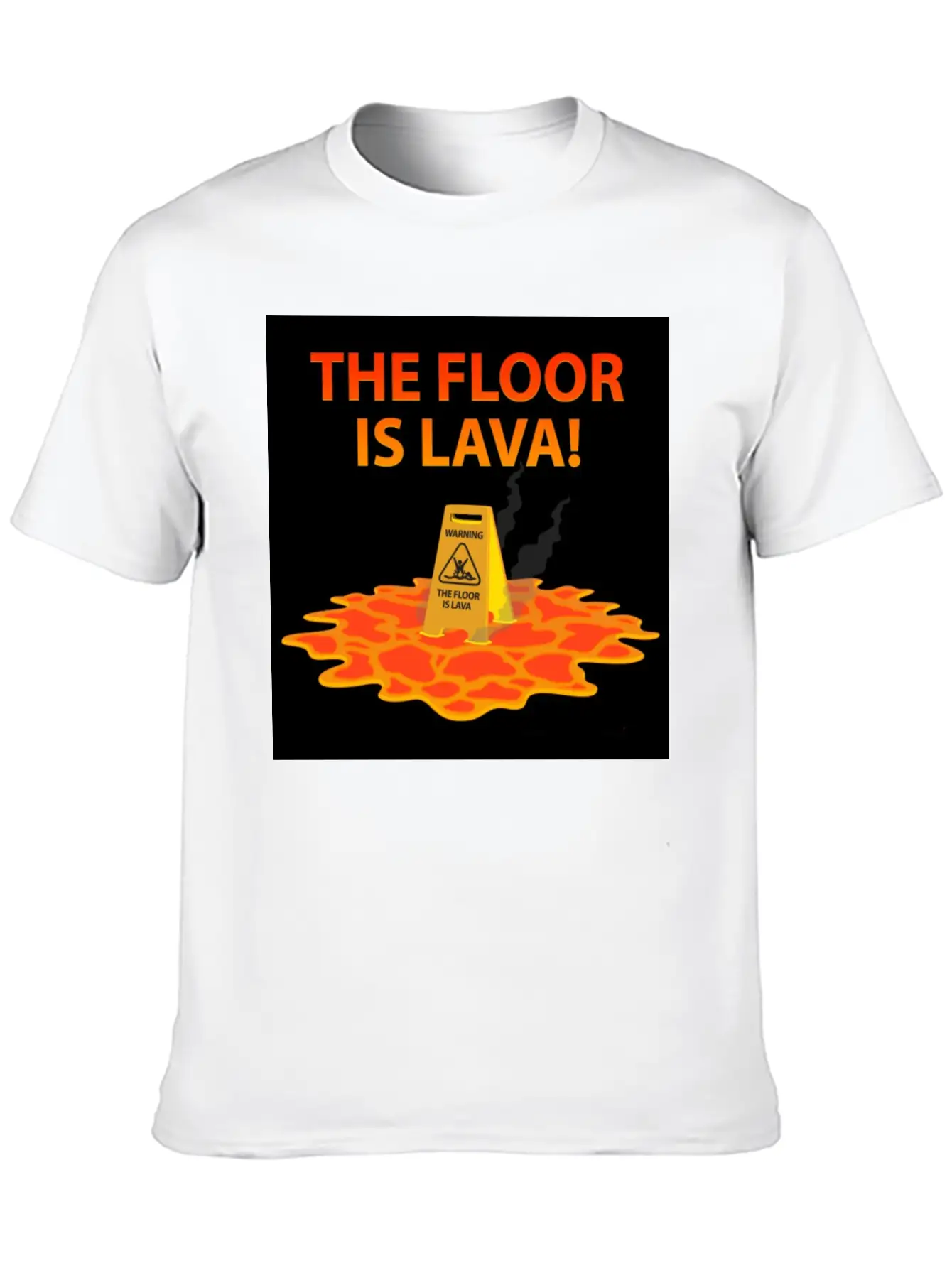 The Floor Is Lava Casual Graphic T-Shirt – Simple And Comfortable Daily Wear