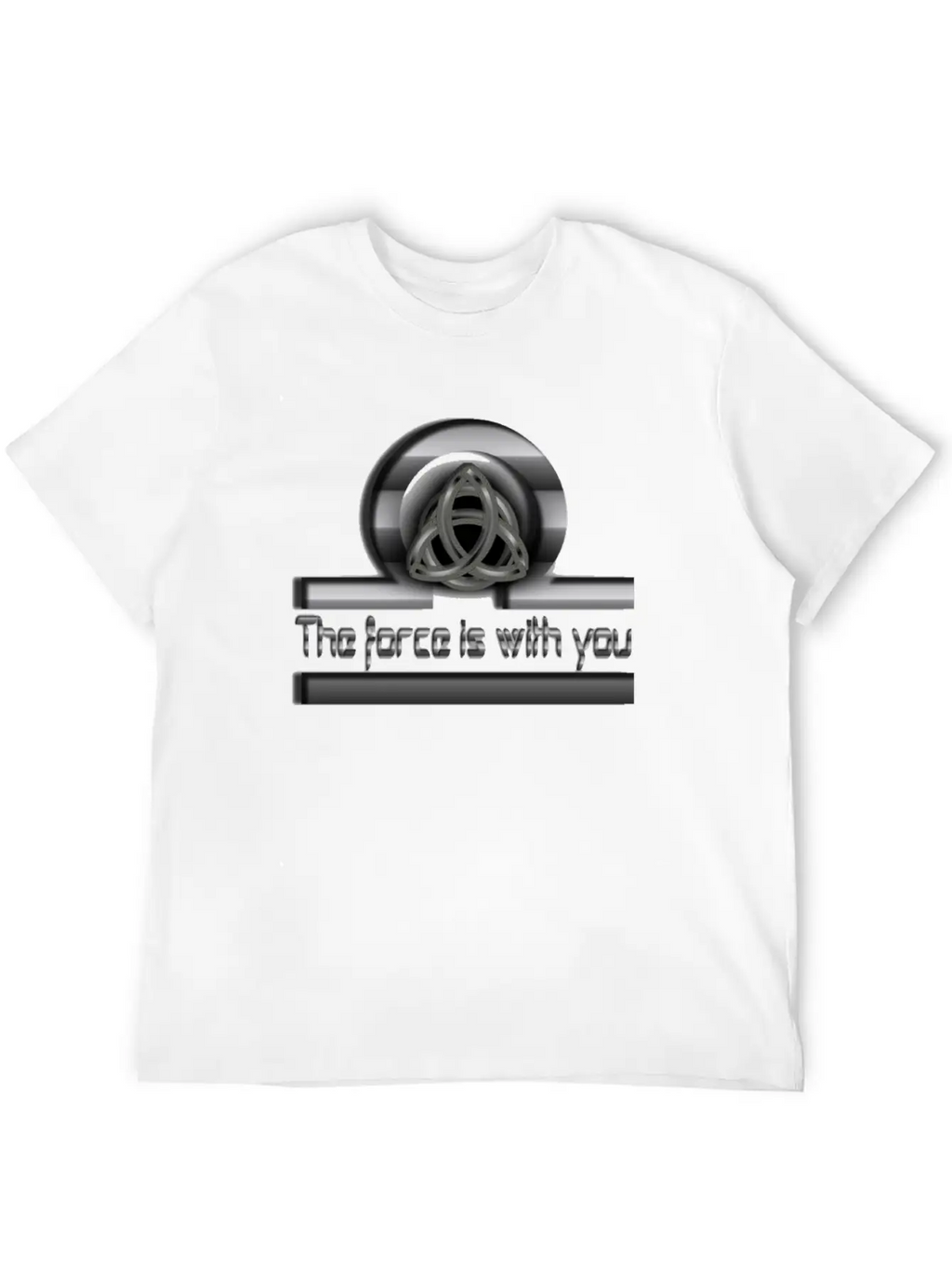 The Force Is With U Unisex Short Sleeve Soft Cotton T-Shirt – Casual Everyday Wear