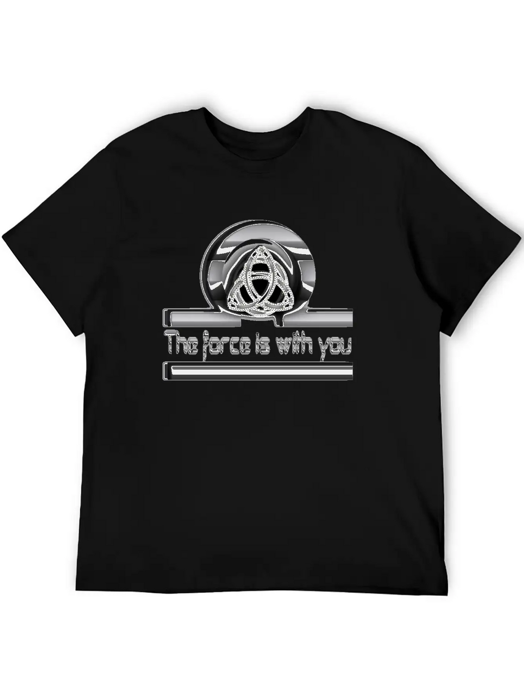 The Force Is With U Unisex Short Sleeve Soft Cotton T-Shirt – Casual Everyday Wear