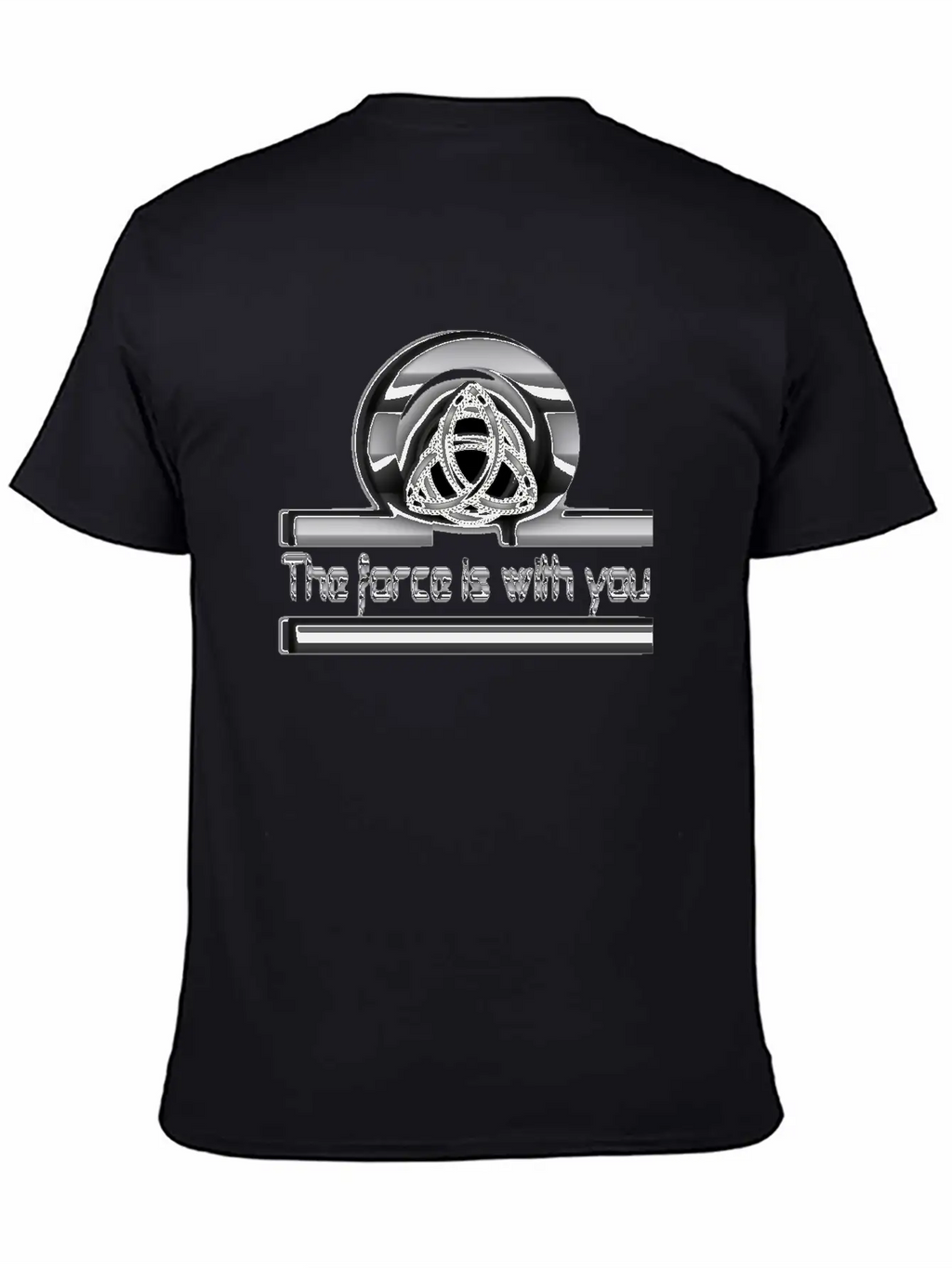 The Force Is With U Unisex Short Sleeve Soft Cotton T-Shirt – Casual Everyday Wear