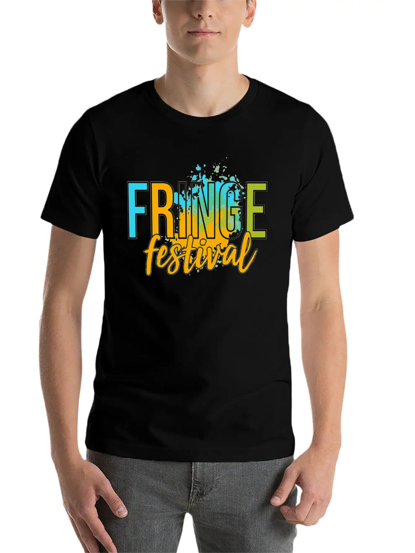 The Fringe Festival Fringe Festival Edinburgh Unisex Short Sleeve Soft Cotton T-Shirt – Casual Everyday Wear