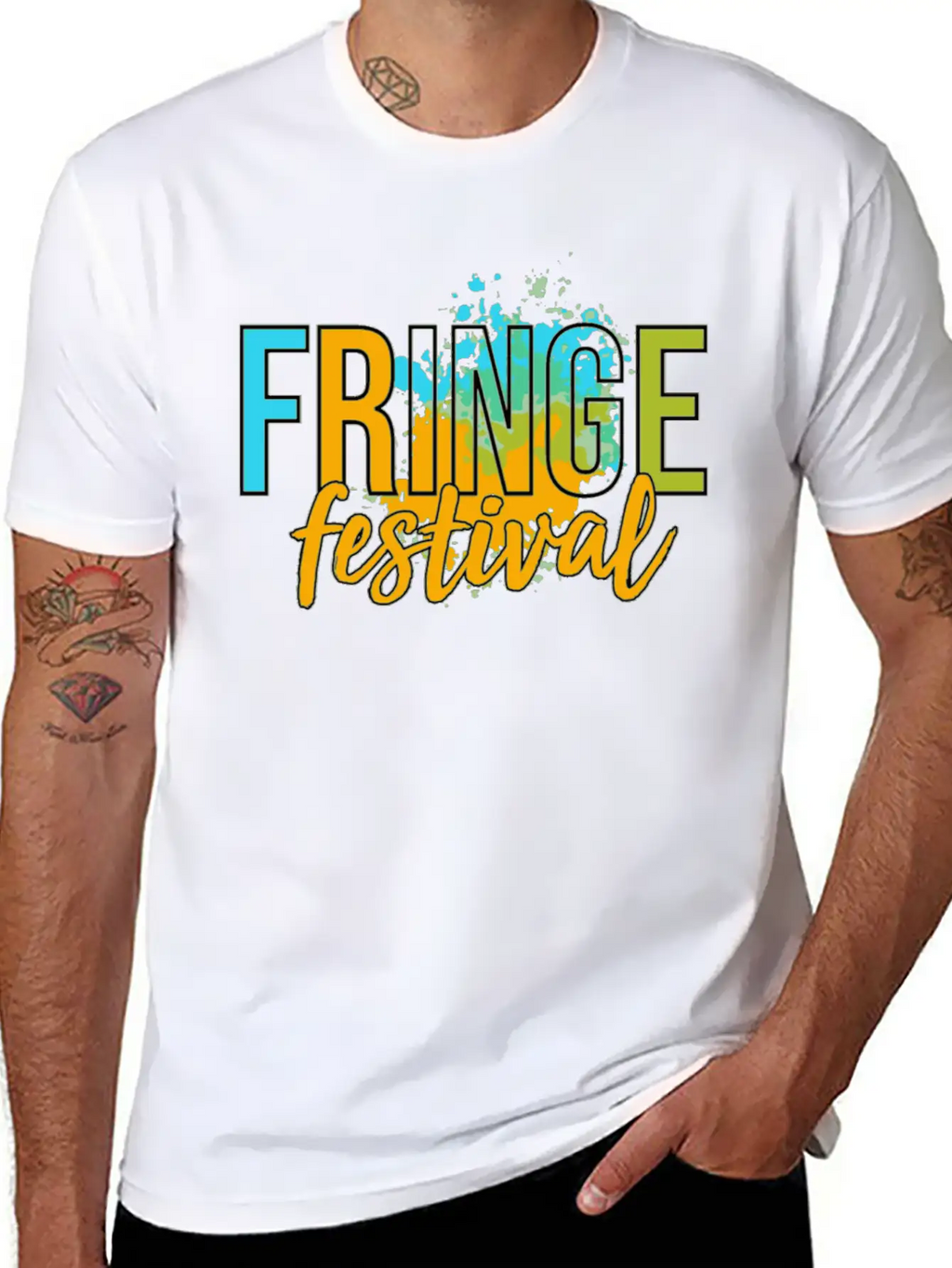 The Fringe Festival Fringe Festival Edinburgh Unisex Short Sleeve Soft Cotton T-Shirt – Casual Everyday Wear