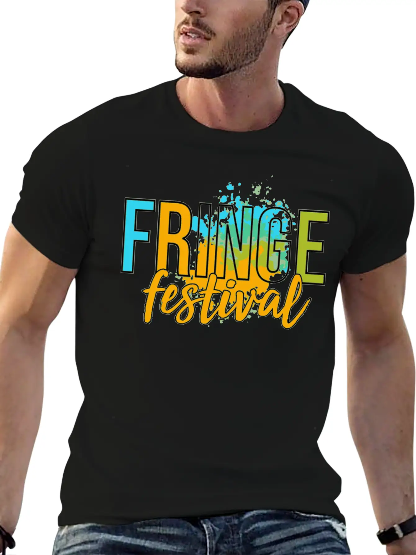 The Fringe Festival Fringe Festival Edinburgh Unisex Short Sleeve Soft Cotton T-Shirt – Casual Everyday Wear