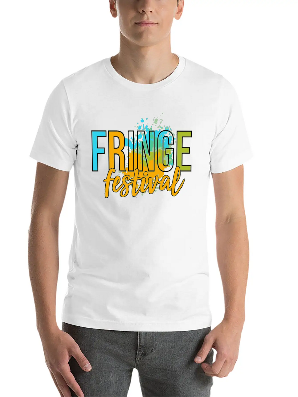 The Fringe Festival Fringe Festival Edinburgh Unisex Short Sleeve Soft Cotton T-Shirt – Casual Everyday Wear