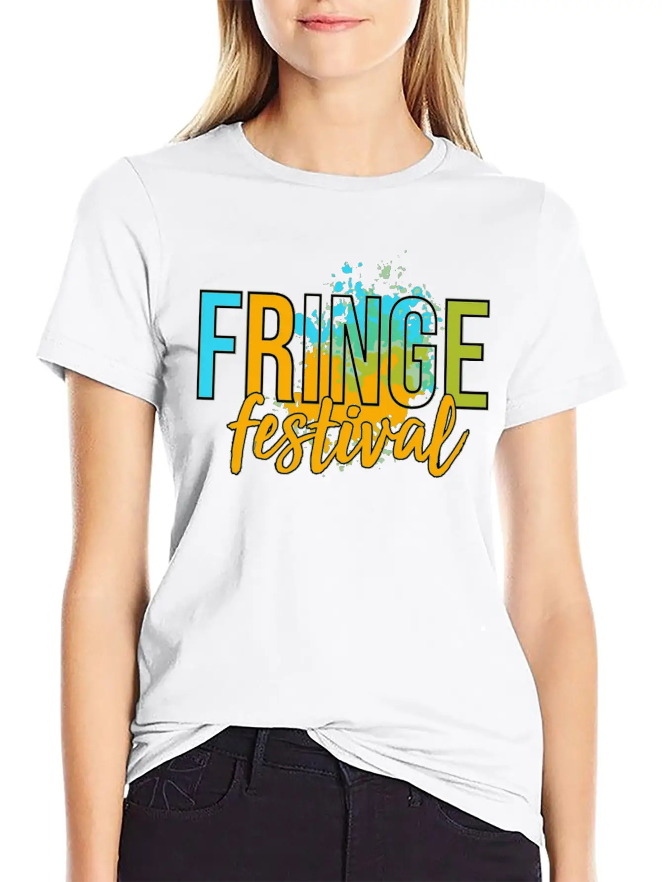 The Fringe Festival Fringe Festival Edinburgh Unisex Short Sleeve Soft Cotton T-Shirt – Casual Everyday Wear